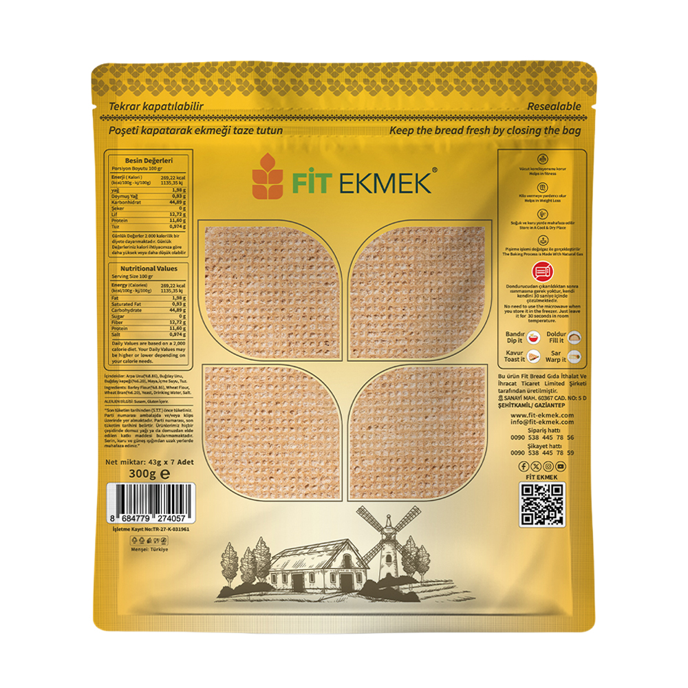 Fit Arpa Ekmeği 300 gr ürünü